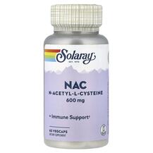 NAC 600 mg N-ацетилцистеин Solaray 60 капсул