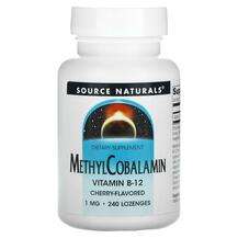 Source Naturals, MethylCobalamin Vitamin B12 Cherry 1 mg, Віта...