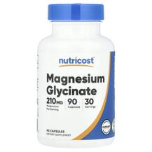 Гліцинат магнію Magnesium Glycinate 210 mg Nutricost