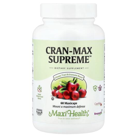 Основное фото товара Maxi Health, Клюква, Cran-Max Supreme, 60 капсул