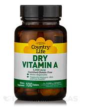 Вітамін А Ретінол Dry Vitamin A 3000 mcg Country Life