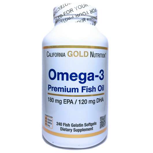 Основное фото товара California Gold Nutrition, Омега-3, Omega-3 Premium Fish Oil, ...