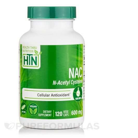 Основное фото товара Health Thru Nutrition, NAC N-ацетил-L-цистеин, N-Acetyl Cystei...