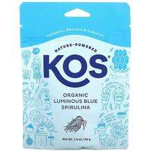 KOS, Organic Luminous Blue Spirulina Powder, 40 g