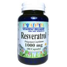 Фото товара Resveratrol 1000 mg, Ресвератрол 1000 мг 180 капсул