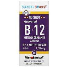 Superior Source, Activated B-12 Methylcobalamin 2000 mcg, 60 T...