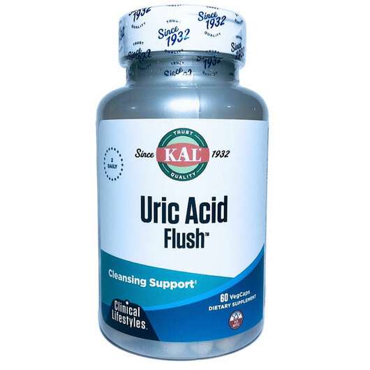 Основное фото товара KAL, Очищение от мочевой кислоты, Uric Acid Flush, 60 капсул