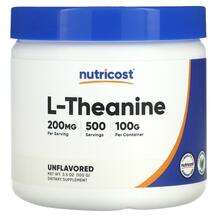 Nutricost, L-Theanine Unflavored, L-Теанін, 100 г