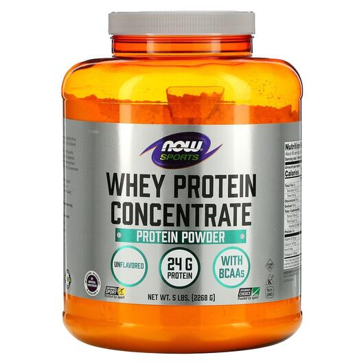 Основное фото товара NOW Foods, Протеин, Sports Whey Protein Concentrate Unflavored, 2