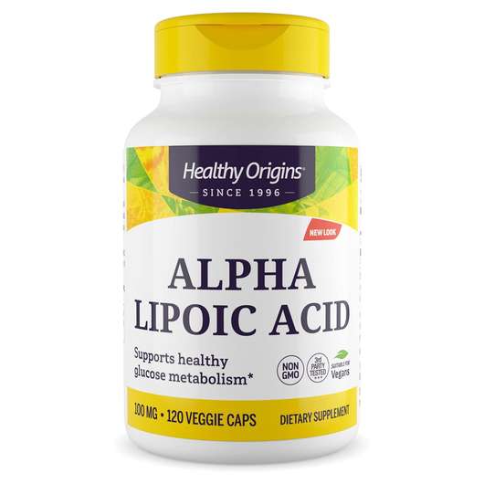 Основное фото товара Healthy Origins, Альфа-липоевая кислота, Alpha Lipoic Acid 100...