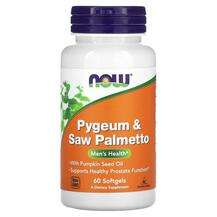 Now, Pygeum & Saw Palmetto Men's Health, 60 Softgels