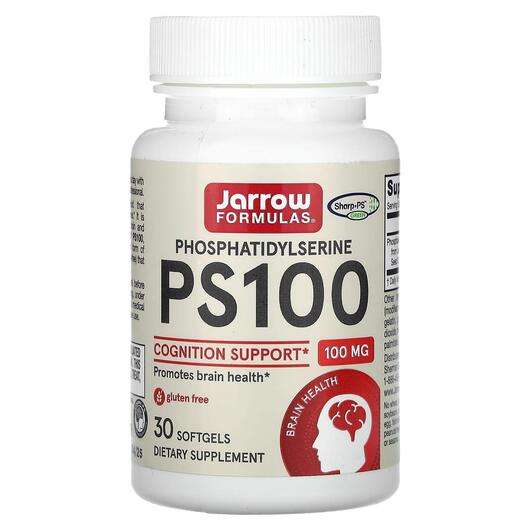 Основное фото товара Jarrow Formulas, Фосфатидилсерин 100 мг, PS100, 30 капсул