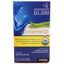 Mommy's Bliss, Vitamin D Organic Drops Newborn +, Вітамін D3, ...