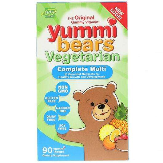 Основне фото товара Hero Nutritional Products, Yummi Bears Complete, Вітаміни для ...