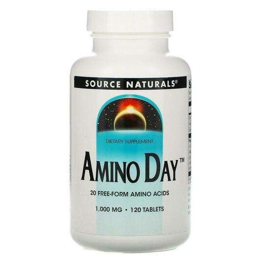 Основне фото товара Source Naturals, Amino Day 1000 mg 120, Амінокислоти, 120 табл...