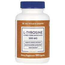 The Vitamin Shoppe, L-Тирозин, L-Tyrosine 500 mg, 100 капсул