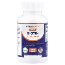 Biotin 5000 mcg Витамин B7 Биотин Vitamatic Biotin 5000 mcg Витамин B7 Биотин Vitamatic