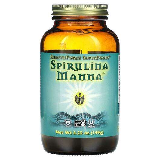Основне фото товара HealthForce Superfoods, Spirulina Manna, Спіруліна, 149 г