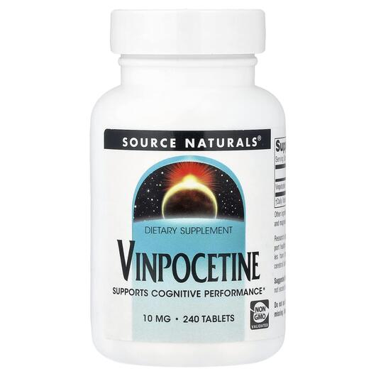 Основне фото товара Vinpocetine 10 mg Основне фото товара Source Naturals, Vinpocetine 10 mg, Вінпоцетин, 240 таблеток