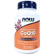Now, Коэнзим Q10 600 мг, CoQ10 600 mg, 60 капсул