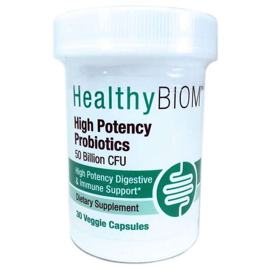 Основное фото товара HealthyBiom, Пробиотики 50 миллиардов КОЕ, High Potency Probio...