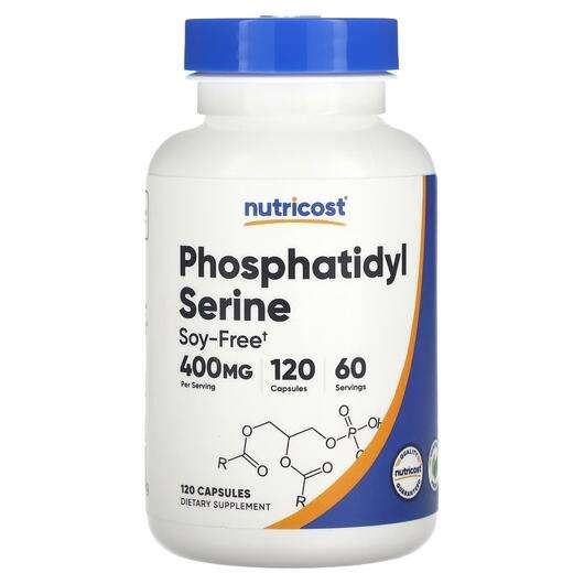 Основное фото товара Nutricost, ФосфатидилСерин, Phosphatidyl Serine 200 mg, 120 ка...