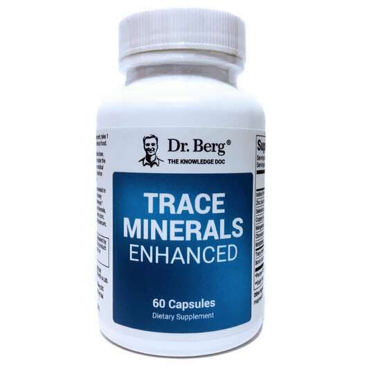 Основне фото товара Dr. Berg, Trace Minerals Enhanced, Мікромінерали, 60 капсул