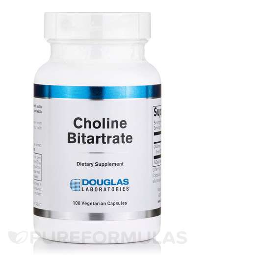 Основне фото товара Douglas Laboratories, Choline Bitartrate, Холін Вітамін B4, 10...