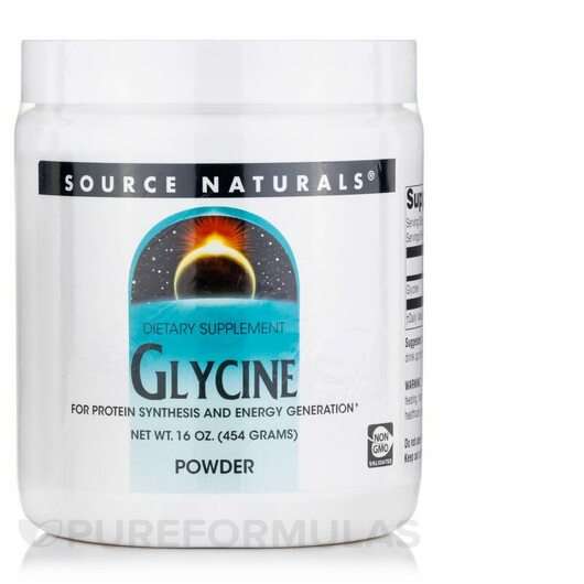 Основное фото товара Source Naturals, L-Глицин, Glycine Powder, 454 г