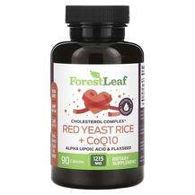 Forest Leaf, Красный дрожжевой рис, Red Yeast Rice + CoQ10, 90...