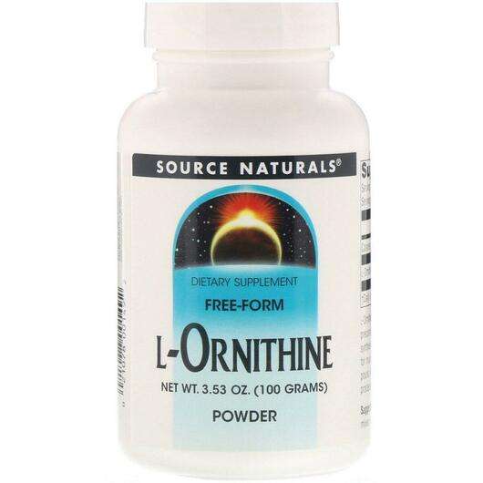 Основне фото товара Source Naturals, L-Ornithine Powder, L-Орнітин, 100 г