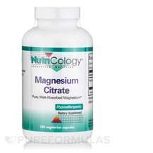Nutricology, Magnesium Citrate, 180 Vegetarian Capsules