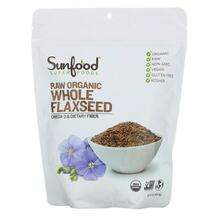 Sunfood, Superfoods Raw Organic Whole Flaxseed, 453.5 g