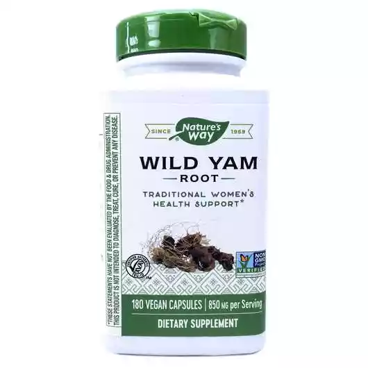 Фото товара Wild Yam Root 425 mg 180 Veggie Caps