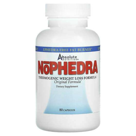 Основне фото товара Absolute Nutrition, Nophedra, Підтримка метаболізму жирів, 80 ...