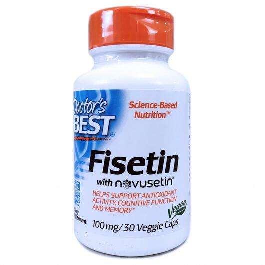 Основное фото товара Doctor's Best, Физетин 100 мг, Fisetin with Novusetin, 30 капсул