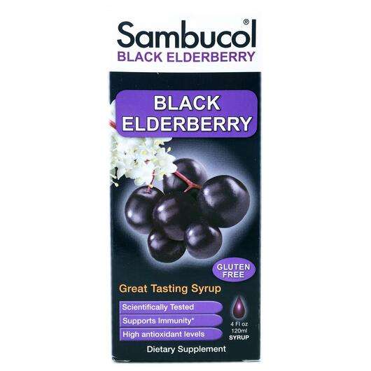 Основное фото товара Sambucol, Сироп из Бузины, Black Elderberry Syrup Original For...