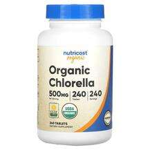 Nutricost, Organic Chlorella 500 mg, Хлорела, 240 таблеток