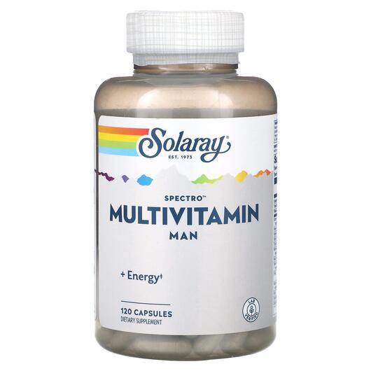 Основне фото товара Solaray, Spectro Multivitamin Man, Мультивітаміни, 120 капсул