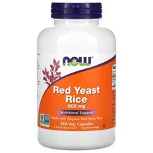 Red Yeast Rice 600 mg Красный дрожжевой рис NOW Red Yeast Rice 600 mg Красный дрожжевой рис NOW