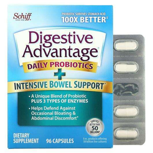 Основне фото товара Schiff, Digestive Advantage Daily Probiotics, Пробіотики, 96 к...