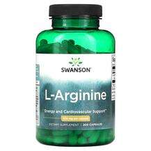 Swanson, L-Arginine 500 mg, L-Аргінін, 200 капсул