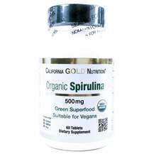 California Gold Nutrition, Organic Spirulina 500 mg, 60 Tablets