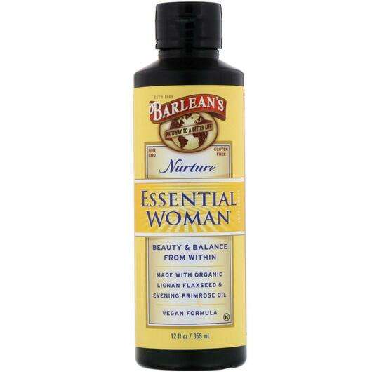 Основне фото товара Barlean's, Essential Woman Nurture, Омега 3 6 9, 355 мл