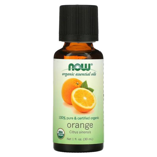 Основне фото товара Pure Essential Oil Organic Orange Основне фото товара NOW Foods, Pure Essential Oil Organic Orange, Ефірна олія, 30 мл