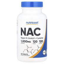 N-ацетилцистеїн NAC 1000 mg Nutricost 120 таблеток N-ацетилцистеїн NAC 1000 mg Nutricost 120 таблеток