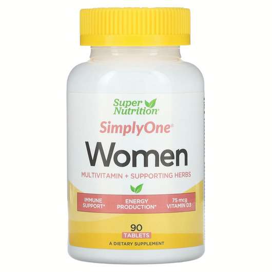 Основное фото товара Super Nutrition, Мультивитамины для женщин, SimplyOne Women&rs...