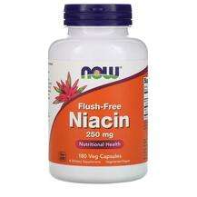 Now, Niacin 250 mg, Ніацин 250 мг без приливів, 180 капсул