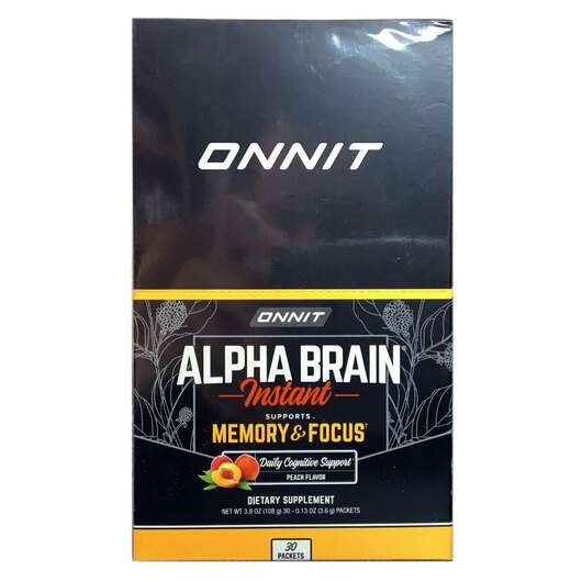 Основное фото товара Onnit, Альфа Бреин, Alpha Brain Instant, 3.6 г