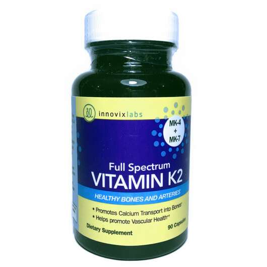 Основне фото товара InnovixLabs, Full Spectrum Vitamin K2, Вітамін K2, 90 капсул